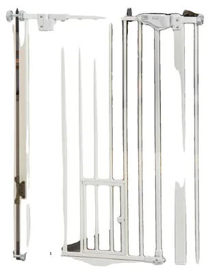 Productafbeelding van Veiligheidsdeur, stalen constructie, verstelbare breedte 74-80 cm, automatische sluitmechanisme, dubbele vergrendeling, kattenluik