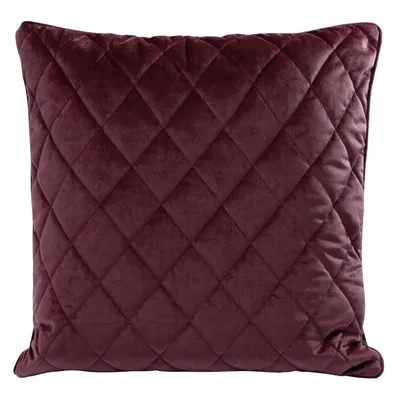 Produktbild von Dekorativer Kissenbezug Sofakissen VELVET 28 F 50x50 cm dunkelrot