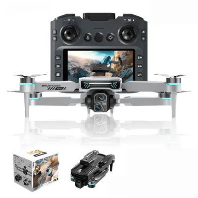 Image de Zimilo Drone avec écran 4.3", caméra HD, détection d'obstacles à 360°, flux optique, batterie modulaire, moteur Brushless, avec 3 batteries