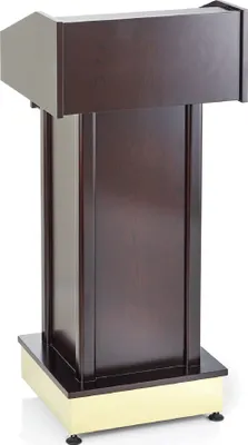 Produktbild von Rednerpult Holz furniert + lackiert braun 55 x 55 x 81,5 cm