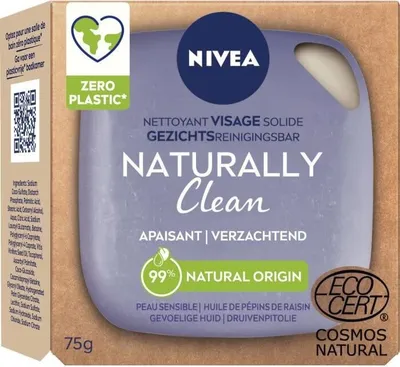 Produktbild von Nivea Naturally clean face bar verzachtend (75 gr)