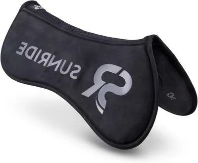 Productafbeelding van Zadeldek Paard - Correctieonderlegger - Drukvermindering Zadel - Drievoudige Comfortlagen - 17 inch - Zwart