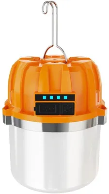 Obrázek produktu pro LED lampa na toaletu, přenosná, dobíjecí přes USB, s indikátorem stavu baterie, nouzové osvětlení, vhodná pro rybaření venku.