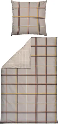 Produktbild von Erwin Müller Wendebettwäsche beige 1x 155x200 cm + 1x 80x80 cm