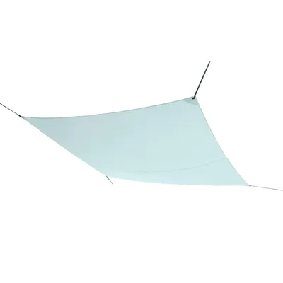 Image de Store rectangulaire Hegoa, bleu lagune, 400 x 295 cm