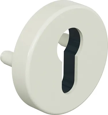 Produktbild von HEWI Schlüsselrosette ø55mm - in verschiedenen Farben (Lochung: Buntbart, Oberfläche: 99 Reinweiß) Lochung: Buntbart Oberfläche: 99 Reinweiß