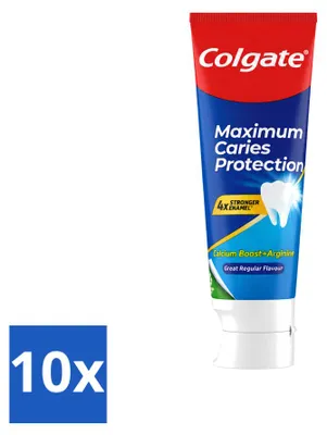 Produktbild von 10 x Colgate Caries Protection Tandpasta met Calcium 75ml - Vorteilspackung - 10 Stücke