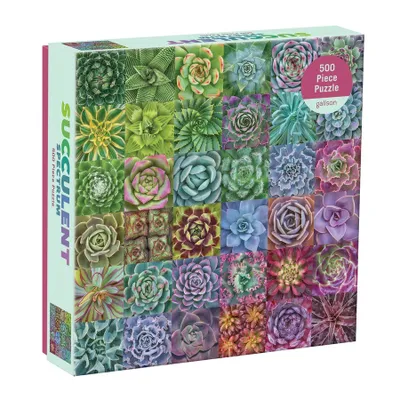 Obrázek produktu pro Galison Puzzle Barevné sukulenty 500 dílků
