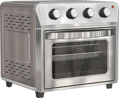 Produktbild von Minibackofen mit Umluft, Heißluftfritteuse, 6 Heizmodi, Timer, Zubehör, 24L, Silber