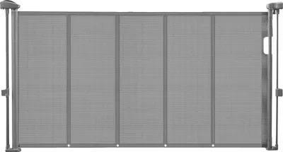 Image de Barrière de sécurité réglable et extensible en filet, gris, 110 pouces