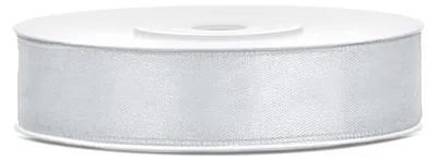 Obrázok produktu pre Wstążka satynowa 12 mm x 25 m Srebrna