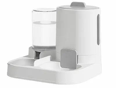 Produktbild von KANDONEX 2in1 Futter- & Wasserspender mit Edelstahlnapf, KI-generiertes Bild
