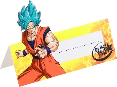 Produktbild von 8 Dragon Ball Tischkarten 6 x 8cm