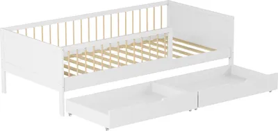 Produktbild von Kinderbett 190x90cm weiß mit Schubladen ADAM