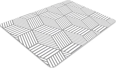 Produktbild von Stuhlunterlage Bürostuhlunterlage 120 cm x 90 cm Bodenmatte Bürostuhlunterlage - Graue Würfel 3d.
