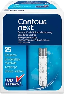 Produktbild von Sicherheitstechnik-Zubehör Contour Next Teststreifen 25 Stück
