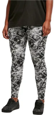 Produktbild von Urban Classics Damen Ladies Soft AOP Leggings, blackfading, XL