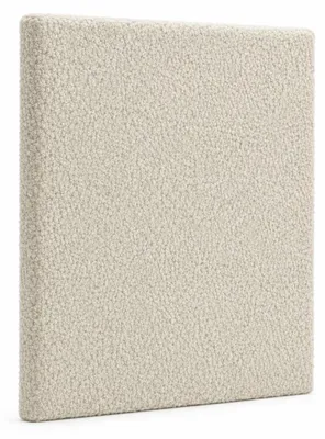 Produktbild von LIKMA Wandkissen Bouclé Stoff Polsterpaneel Creme  40x40 cm Lendekissen Bett Wandpolster Gepolstert Panel Bettkopfteil Stoff: Quelle 02