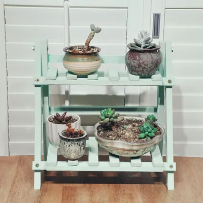 Produktbild von 360Home Blumentopfregal Blumenständer Balkonregal Schaukastenregal Grün