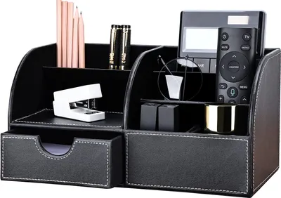 Produktbild von 7 Schreibtisch-Organizer, Ablagefach, multifunktional, funktional, Kunstleder
