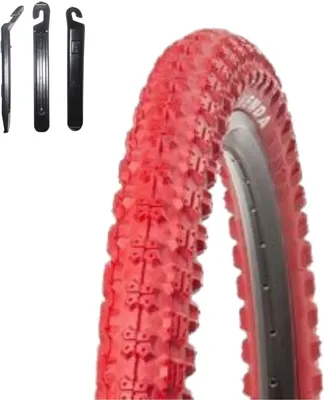 Produktbild von 1 x Kenda 20" BMX K-50 Fahrradreifen in Rot 57-406 (20 x 2,125) inkl. maxxi4you Reifenheber