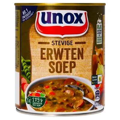 Produktbild von Unox Kräftige Erbsensuppe in der Dose 800ml