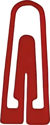 Produktbild von Alco Briefklammer Plastik 26mm rot 1000 Stück