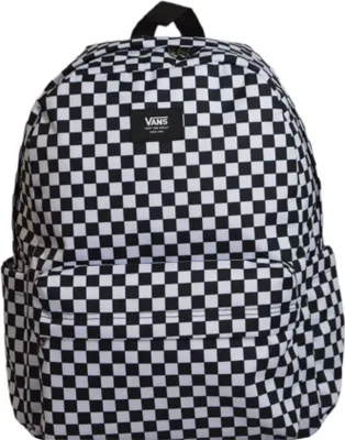 Produktbild von Kostičkovaný batoh VANS Old Skool Check Backpack Black/White Velikost UNI, Objem 22l