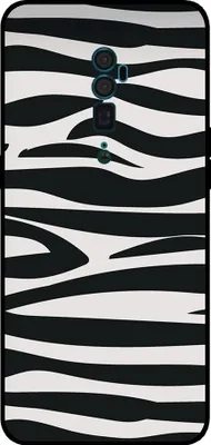 Produktbild von Smartphonica Telefon Fall geeignet für Oppo Reno 10X Zoom mit Zebra-Druck - TPU zurück Abdeckung Fall Zebra-Design - Schwarz Weiß