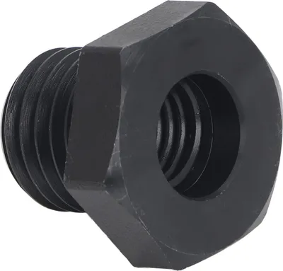 Image de Adaptateur pour tour à bois pour poupée fixe, douille de réduction, filetage extérieur 25 mm, filetage intérieur 18 mm, noir