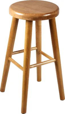 Produktbild von Stück Holz Buche hell heller Holzhocker Barstuhl 60 cm (Erle)