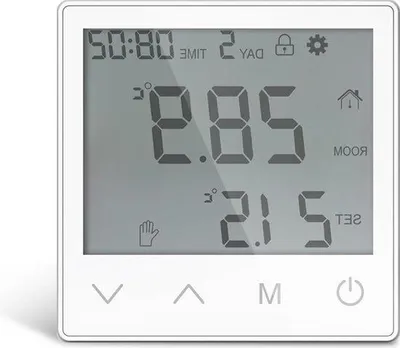 Obrázek produktu pro Elektrický termostat pro topení, 16 A, bílý