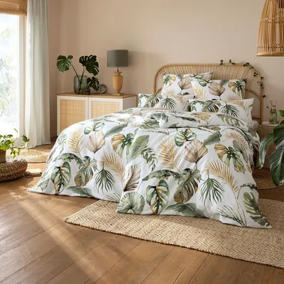 Produktbild von Estella Mako-Satin Bettwäsche Orlanda grün 200x220 cm + 2x 80x80 cm + 2x 40x80 cm