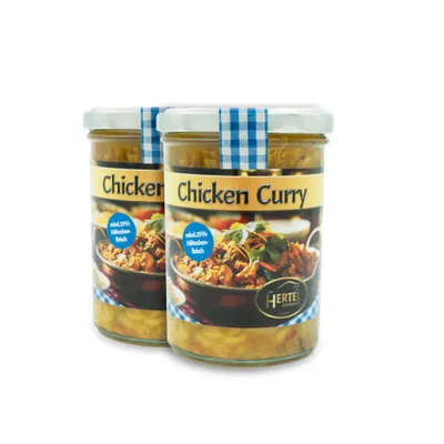 Produktbild von Hertel Grillgenuss Chicken Curry Fertiggericht 2x400g Glas