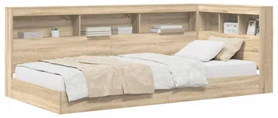 Obrázek produktu pro vidaXL Regálová postel Sonoma dub 100 x 200 cm materiál na bázi dřeva