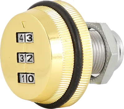 Obrázok produktu pre Mechanický kód 3-miestne heslo poštovej schránky Zámok zinkovej zliatiny (zlato 20mm/0.79in)