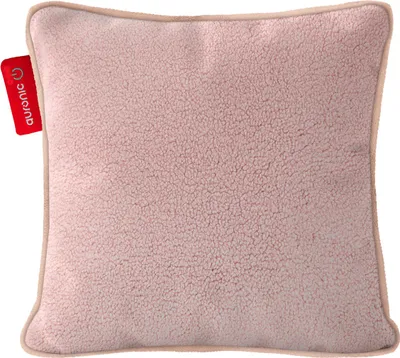 Produktbild von Auronic Wärmekissen - Sherpa Fleece - 45x45 - Kabellos - Aufladbar - Elektrisches Kissen - Infrarot - Rosa