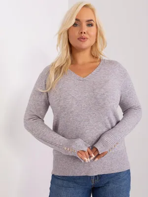 Productafbeelding van Damespullover Suntarius, grijs, maat 2XL/3XL.