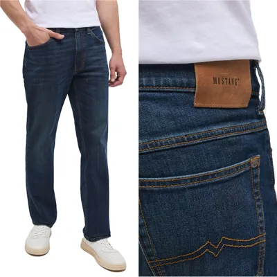 Produktbild von MUSTANG, Herren Jeanshosen, Straight fit, TRAMPER STRAIGHT, W33 L30, Blau, Jeans, baggyjeans, buggy