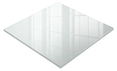 Zdjęcie produktu dla Blat ze szkła mlecznego – 50 x 50 cm – szklany blat do stołu – blat kuchenny – osłona szklana do mebli – łatwy w pielęgnacji