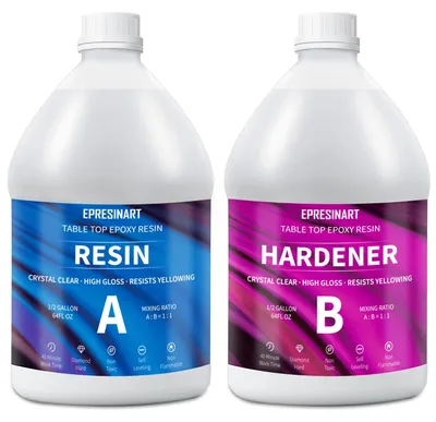 Epoxidharz 3800 ml 1:1 mit Härter für Holz, Kunst, Flusstische