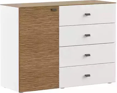 Immagine prodotto di Cassettiera moderna design camera da letto mobili in legno bianchi
