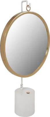 Produktbild von Tischspiegel Siali 200 Weiß / Gold