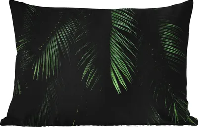 Produktbild von MuchoWow® Outdoor Kissen - Blätter - Tropisch - Muster - Jungen - Mädchen - Kinder - Kind - 60x40 cm - Wetterfest - Lounge Kissen - Zierkissen - Kissen für Innenräume