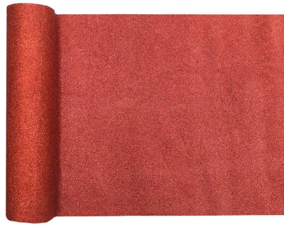 Produktbild von Tischläufer rot glitzer 3 m x 28 cm