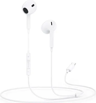 Imagen del producto de Auriculares intraurales con cable USB-C - modelo Yesido Yh38 - color blanco