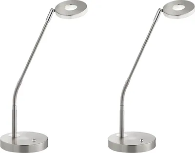 Produktbild von 2er SET LED Schreibtischlampen 60cm mit Dimmer - Design Arbeitsplatzleuchte Büro
