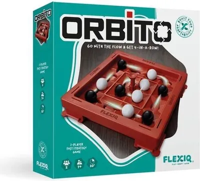 Productafbeelding van Flexiq Orbito - strategisch spel met een draaiende speelbord, geschikt voor kinderen vanaf 7 jaar