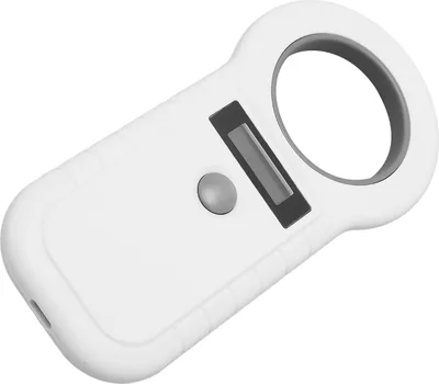Obrázok produktu pre Plyisty Pet MICROCHIP Scanner READER, káblový USB / bezdrôtový 2.4G / BT ručný čítač čipov pre domáce zvieratá Emid, FDX B USW. Uloží až 128, 134,2 kHz (biela)