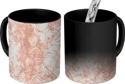 Produktbild von MuchoWow® Zauber Tasse Zaubertasse Magic Marmor - Muster - Luxus 350 ml Farbwechsel Becher Geschenk Geschenkidee - Magic-Tasse - Fototasse - Keramiktassen - Bilder - Tasse Kaffee - Getränkbecher - Kaf